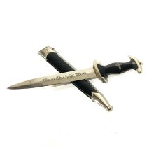 A copy of a Third Reich SS dagger, with scabbard