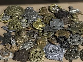 A collection of military cap badges