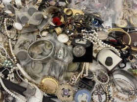 A very large selection of silver, watches and costume jewellery