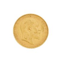 Edward VII, a gold full sovereign coin dated 1905