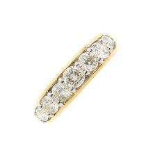 An 18ct gold diamond band ring