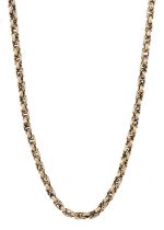 A 9ct gold longuard chain, with lobster clasp