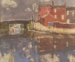 William Selby R.W.S. (British, 1933), Knottingley Canal, Cow Lane Bridge, signed l.r., titled verso,