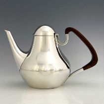 Henning Koppel for George Jensen, a Danish Modernist silver coffee pot, model no.1017, designed