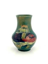 William Moorcroft, a Claremont vase, circa 1925, baluster form, impressed marks and underglaze green