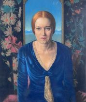 William Francis Vere Kebbell, (1888-1963), Portrait of Joanna Denise Vere Kebbell, half length