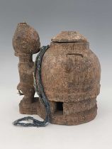 Tribal Interest, Baule Tribe, a 'Gbekre' mouse oracle box, 31cm high. Note: used for divination