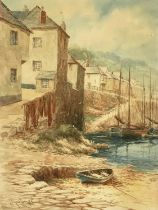 Louis Mortimer (British, late 19th/early 20th Century), Newlyn, Nr Penzance, signed l.l., titled and
