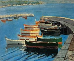 Winston Spencer Churchill (British, 1874-1965), A Study of Boats, facsimilie signature and publisher