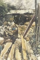 Reginald George Haggar (British, 1905-1988), The Old Sawmill, signed l.r., titled verso,
