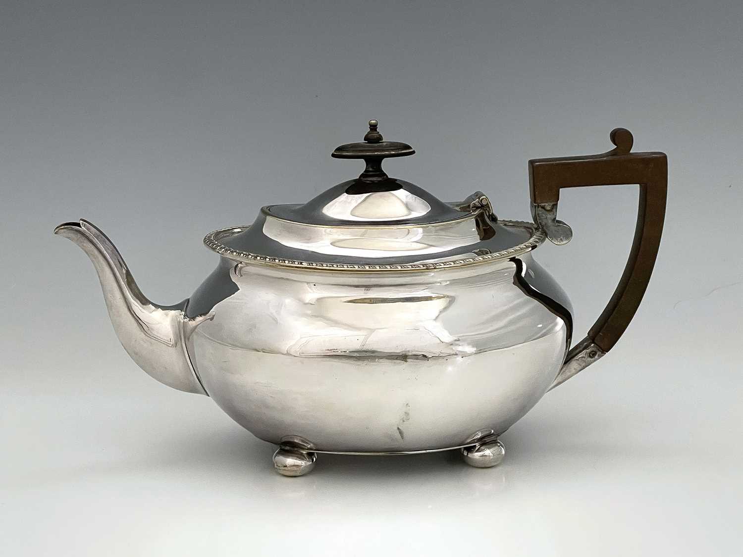 A group of plated wares to include, two entree dishes, coffee/chocolate pot, three-piece tea set, - Image 2 of 2