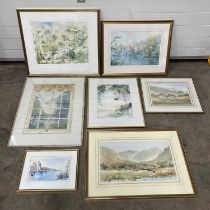 A collection of English contemporary watercolours, mainly landscapes, by Ann Manley, Dennis