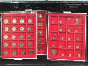 Coins - a collection of approximately 23 Roman Coins, together with a collection of 50 pence pieces,