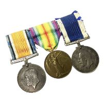 Three Royal Navy medals, to include two WW2 Royal Navy, and Royal Navy 'Long Service, Good