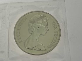 1973 Saint Helena Tercentenary silver proof coin, cased