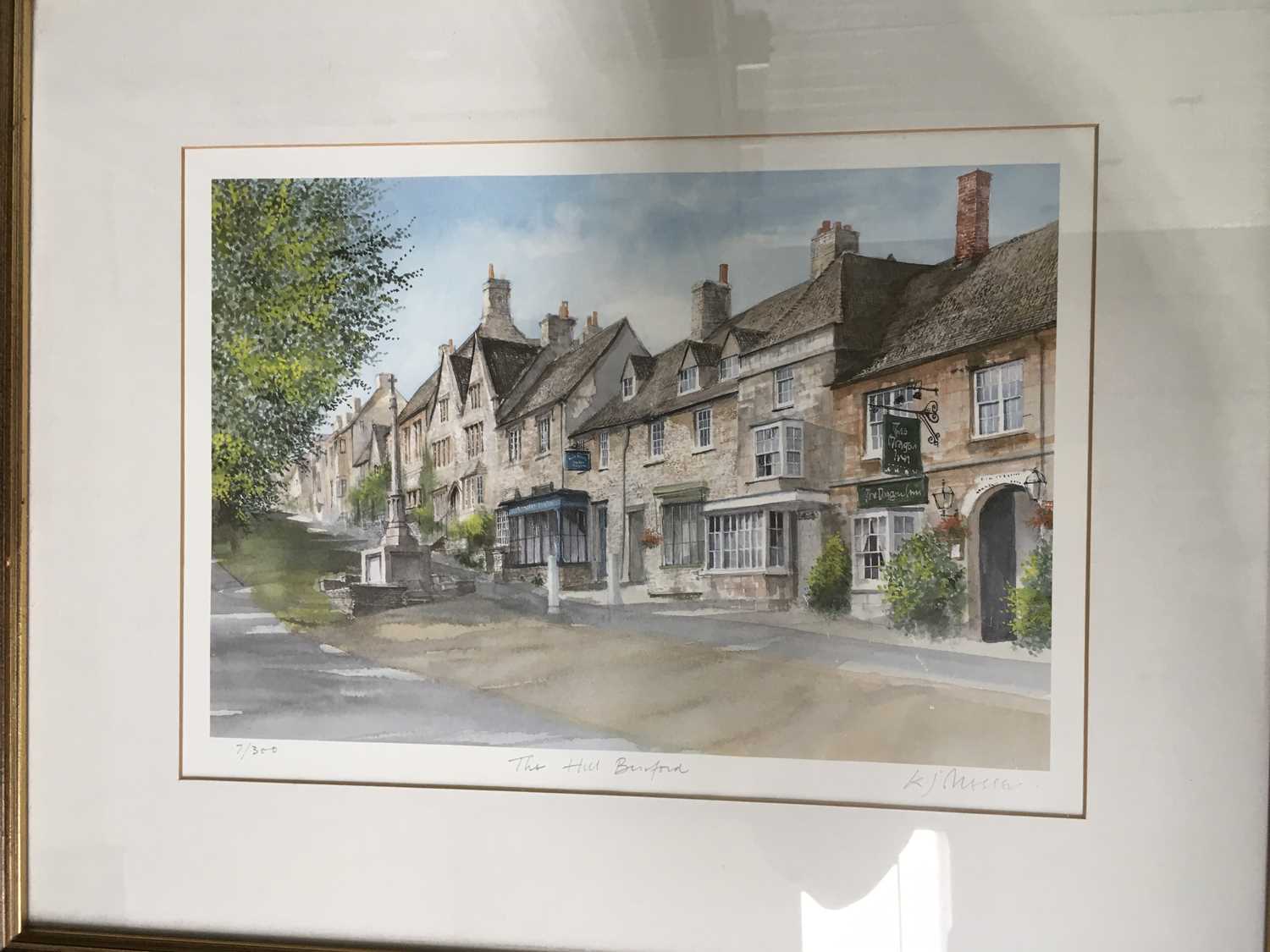 E J Messer, a pair of Limited Edition prints, The Hill Burford, and High Street, both from - Image 3 of 3