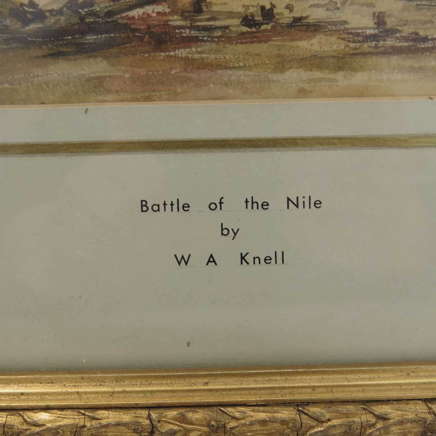 William Adolphus Knell (British, 1805-1875), Battle of the Nile, a pair, one signed l.r., titled - Image 4 of 7