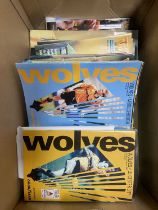A collection of over 90 football programmes 'Wolves', fully catalogued, featuring fixtures between