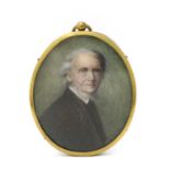 Helen Entwistle (20th century), a portrait miniature of the Reverand Alex Mclaren, on ivory, 8 by