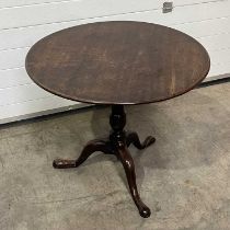 A tilt top table W: 85 H: 71 cm