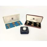 Cased Coin proof sets, including Isle of Man Decimal Proof Set 1971, Bailwick Of Guernsey 1971,