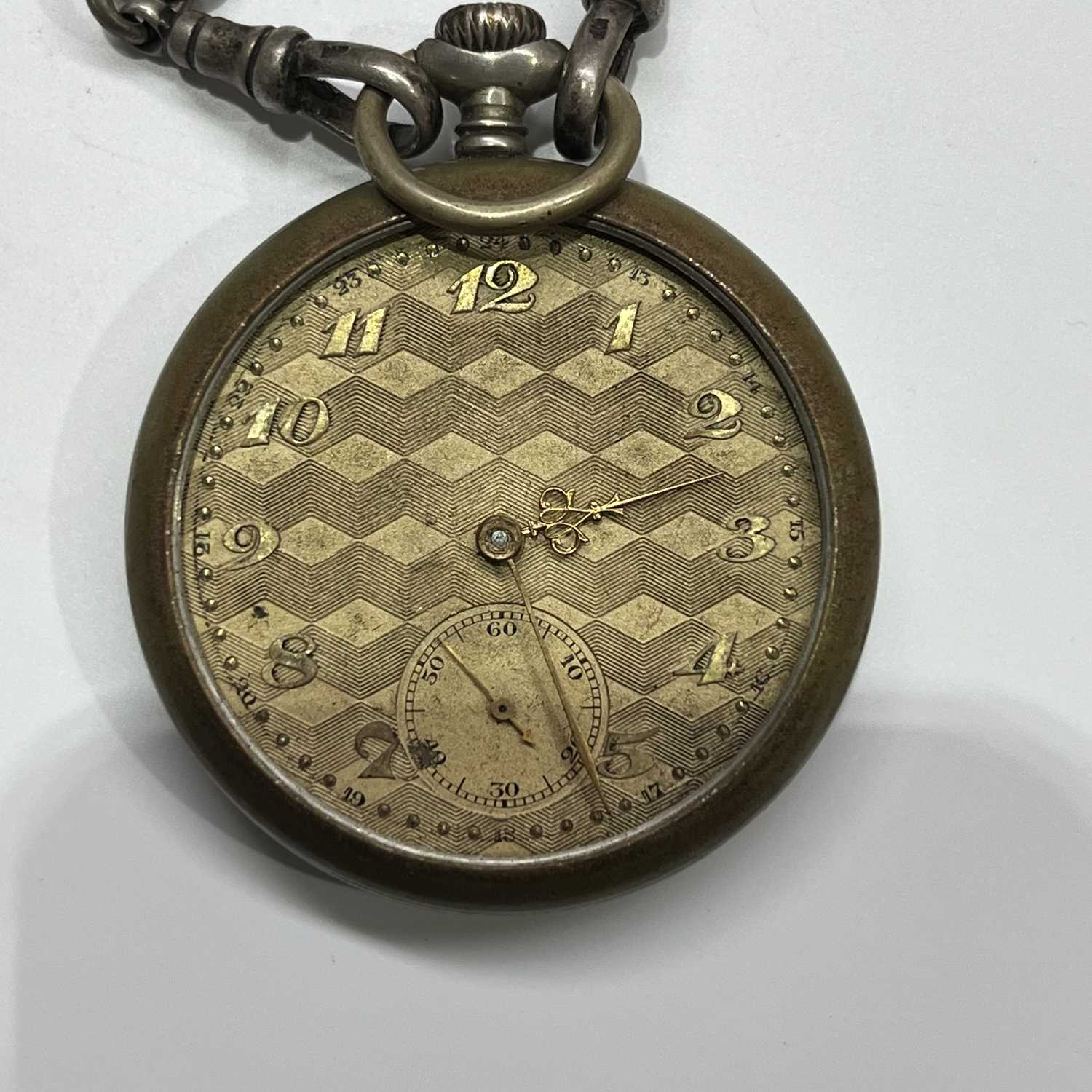 An Allied Victory Medal (1914-1919), together with two pocket watches, one pure nickel with a silver - Image 2 of 5