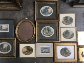 A collection of Le Blond prints, gilt framed and glazed (17)