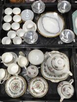 A large collection of bone china to include a Coalport dinner service, 2 six piece Royal Albert