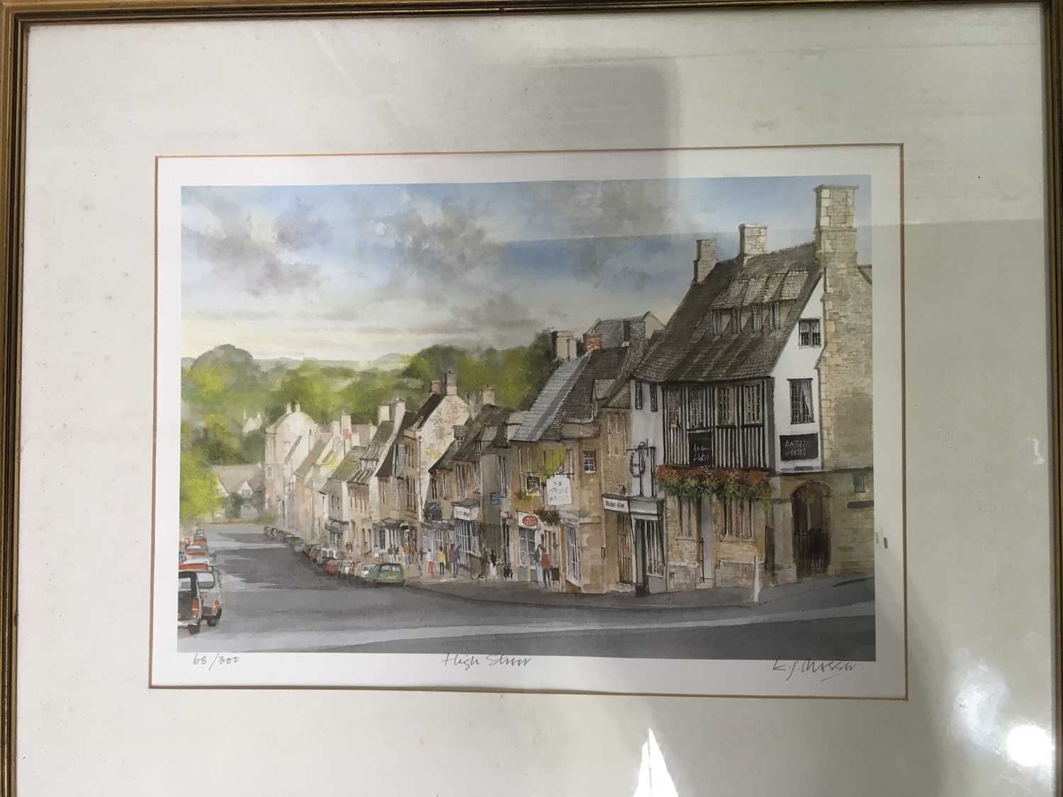 E J Messer, a pair of Limited Edition prints, The Hill Burford, and High Street, both from - Image 2 of 3