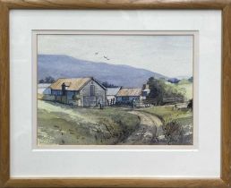 George Yeeles Loades (British, 20th/21st Century), Farm at Stokesay, signed l.r., titled verso,