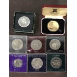 A collection of British Commemorative coinage, including Festival Of Britain 1951, Sir Winston