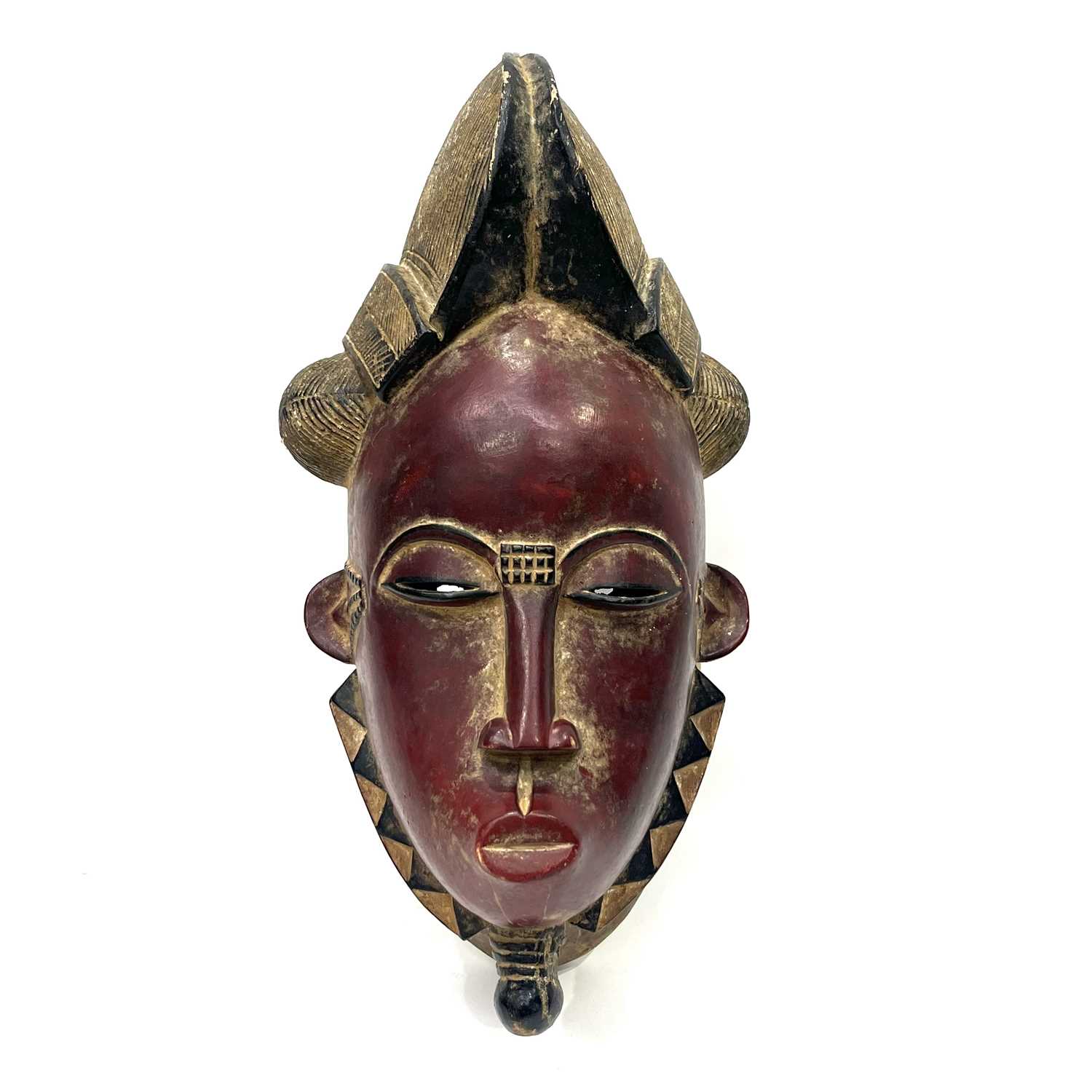 A Baule 'portrait mask', Ivory Coast 46.5 cm tall - Image 2 of 3