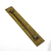 Scientific Instruments, a brass Troughton & Simms ruling rule, 31cm long