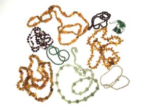 A selection of bead necklaces