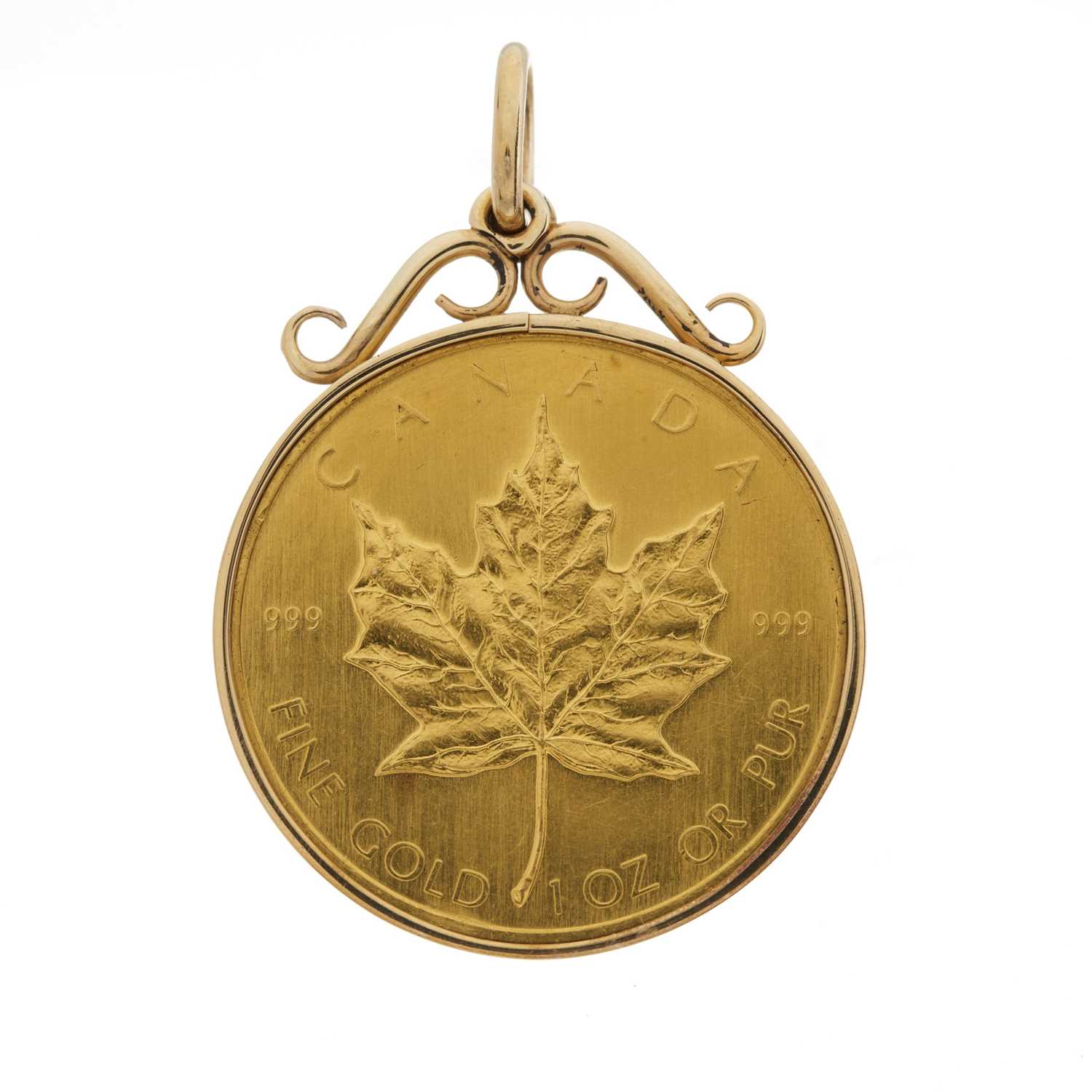 Elizabeth II, a 24ct gold Canadian fifty dollar coin pendant - Image 2 of 2