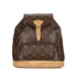 Louis Vuitton, a monogram Montsouris MM handbag, designed with the maker's signature monogram coated