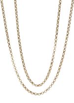 A 9ct gold longuard chain necklace