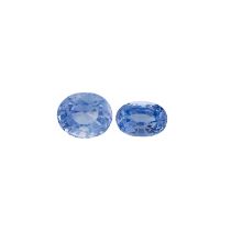 Two oval-shape sapphires
