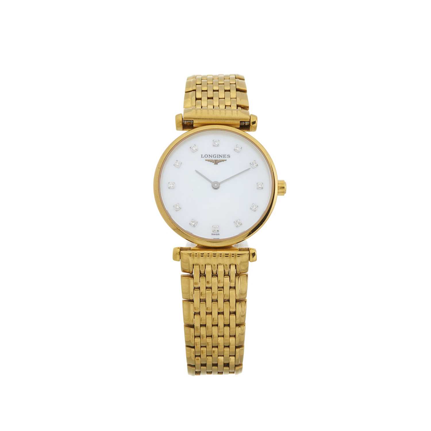 Longines, a gold plated La Grande Classique bracelet watch