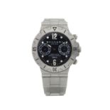 Bulgari, stainless steel Diagono Scuba chronograph bracelet watch