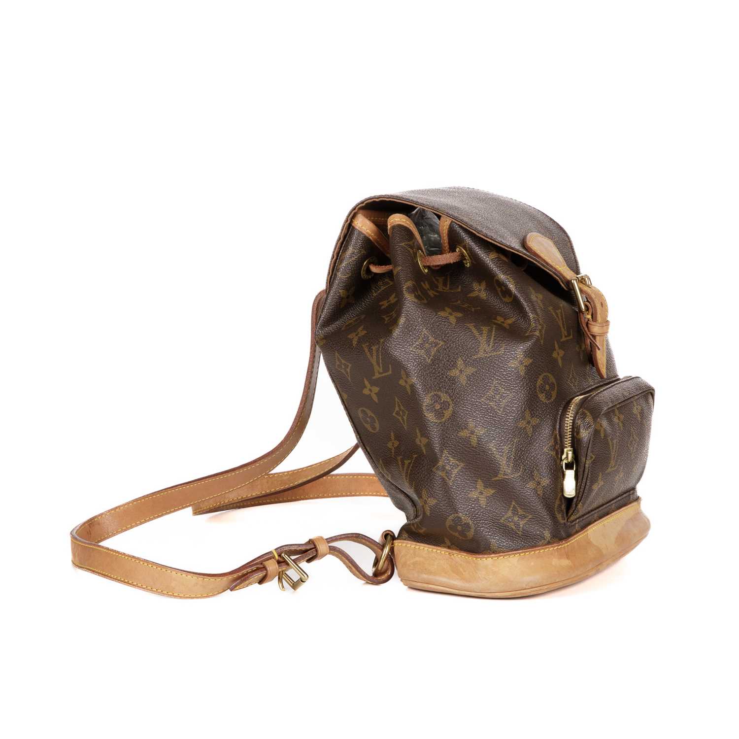 Louis Vuitton, a monogram Montsouris MM handbag, designed with the maker's signature monogram coated - Image 3 of 4