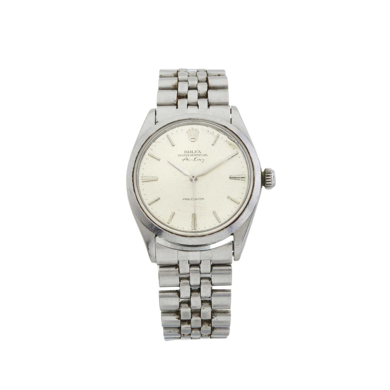 Rolex, a stainless steel Oyster Perpetual Air-King Precision bracelet watch