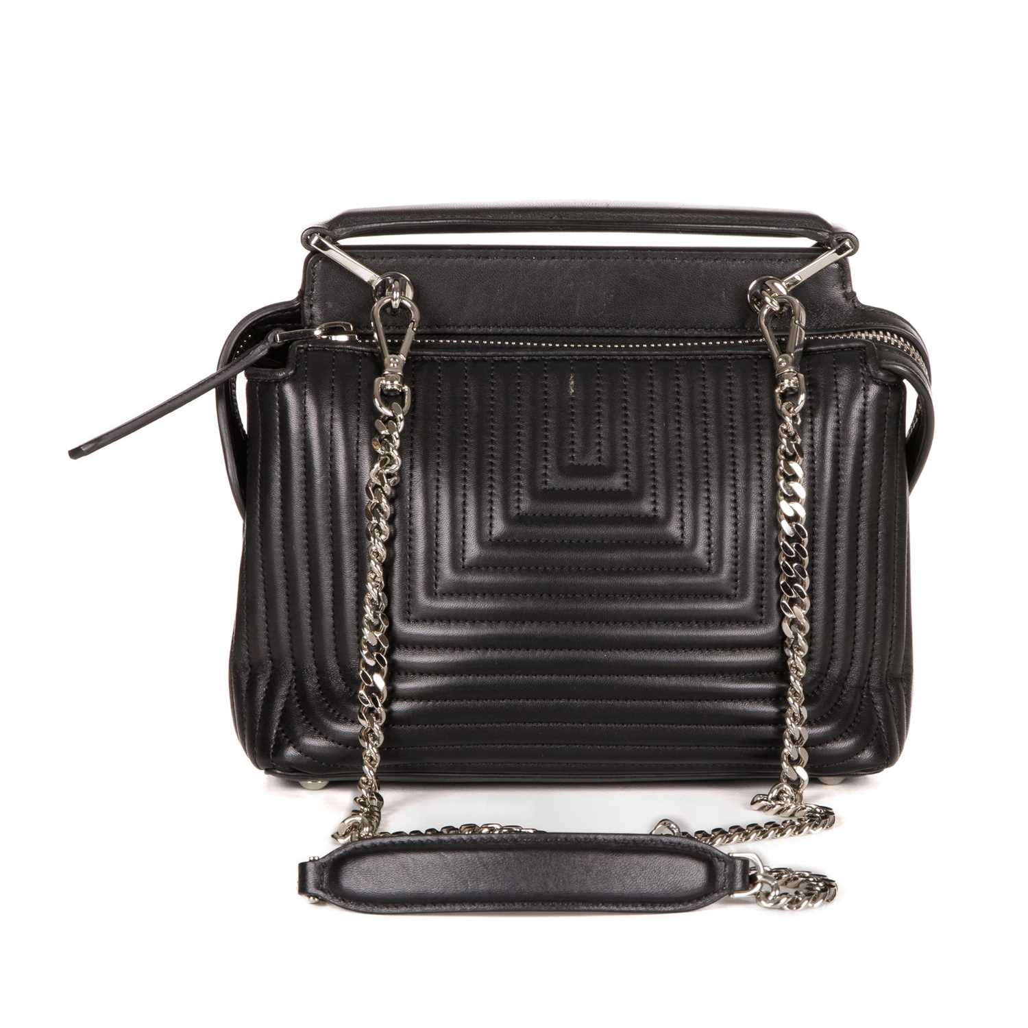 Fendi, a black Dotcom handbag, designed with a quilted black leather exterior, silver-tone hardware, - Image 3 of 5