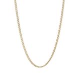 A 9ct gold curb-link necklace