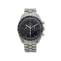 Omega, a stainless steel Speedmaster Pre-Moon chronograph bracelet watch