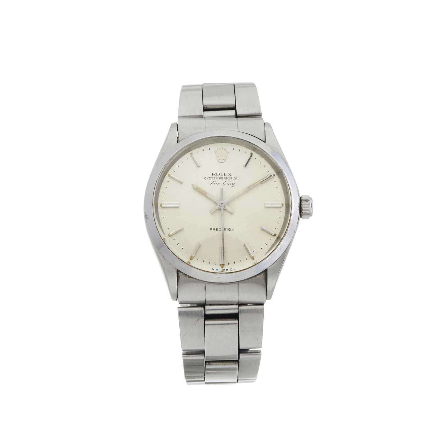 Rolex, a stainless steel Oyster Perpetual Air-King Precision bracelet watch
