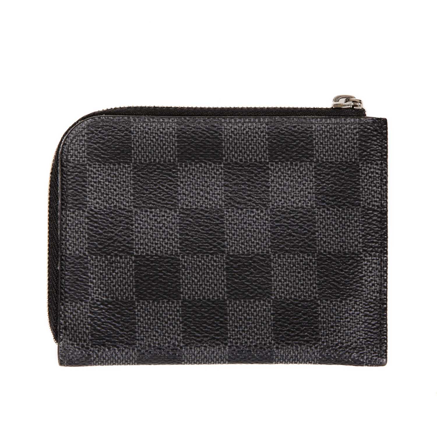 Louis Vuitton, a damier graphite compact zippy wallet, crafted from the maker's check coated - Image 2 of 2