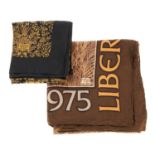 Liberty of London, two silk scarves, to include a 100th anniversary scarf, made to celebrate the