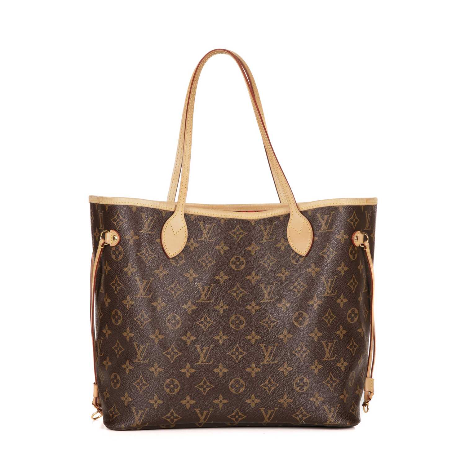 Louis Vuitton, a monogram Neverfull MM handbag w/pouch, designed with the maker's monogram coated - Image 2 of 4