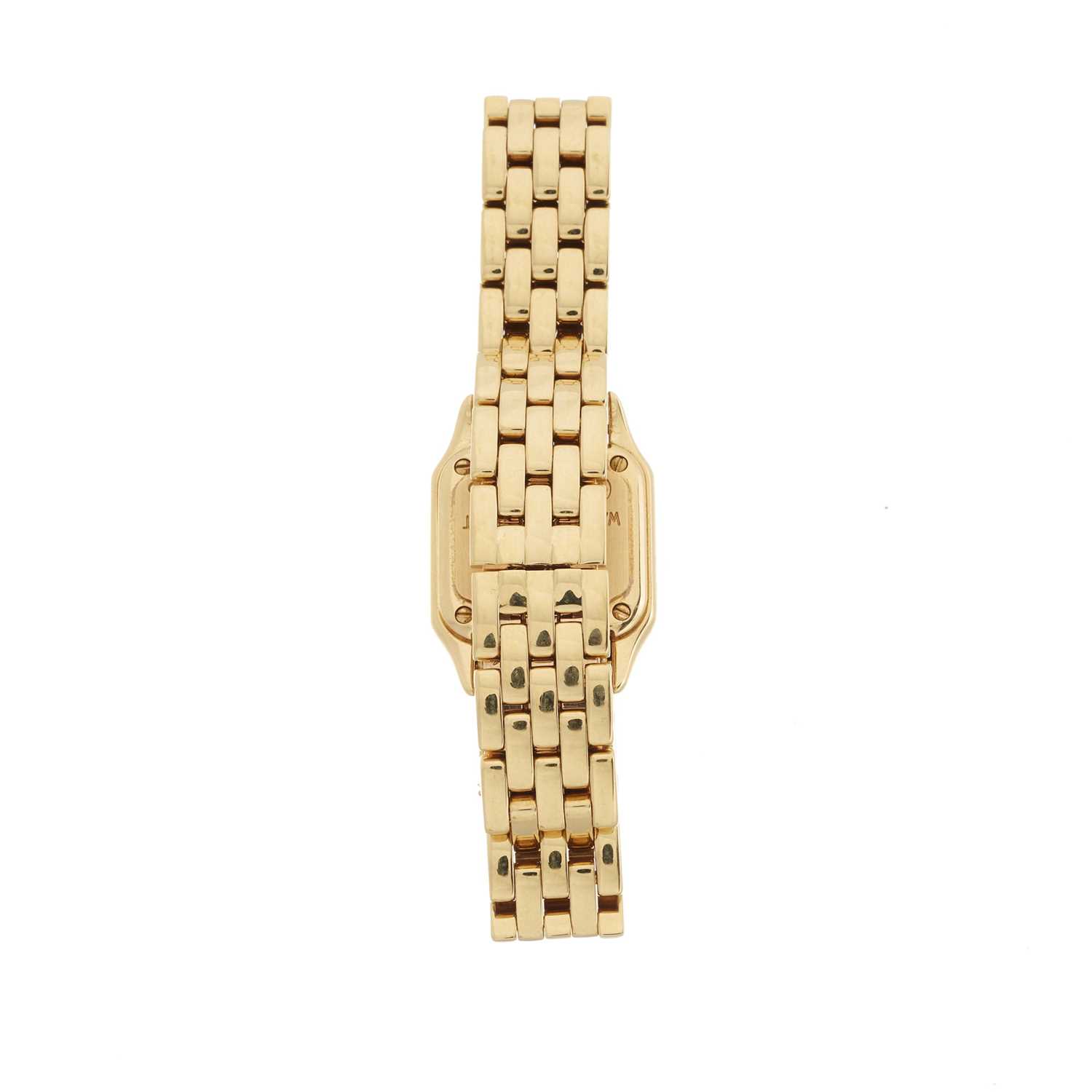 Cartier, an 18ct gold diamond Panthere Mini bracelet watch - Image 2 of 3